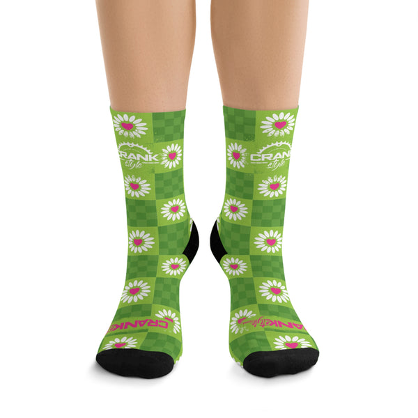 Unisex Wild Flower Child Day 3/4 MTB Socks