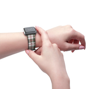 Festive Flair for Your Wrist: Christmas Plaid Apple Watch Band