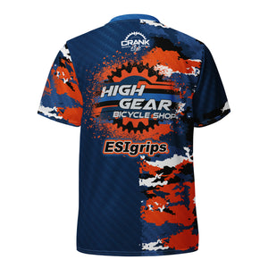 Unisex High Gear "Johnny" ESI Grips UPF50+ V-Neck MTB Jersey