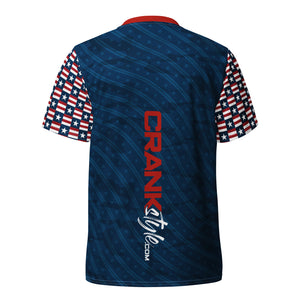 Unisex America Star UPF50+ V-Neck MTB Jersey