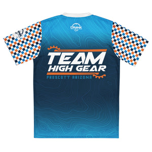 Unisex High Gear Team Mountain Bike UPF50+ V-Neck Jersey