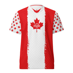 Canada Flag MTB Jersey – UPF50+ Performance Gear

Show your Canadian pride with the Canada Flag MTB Jersey from CrankStyle.com. Crafted with 100% recycled polyester, this lightweight, breathable jersey features UPF50+ protection, moisture-wicking fabric, and a premium V-neck design. Perfect for mountain bikers exploring Canada's epic trails. Gear up and ride in style today!