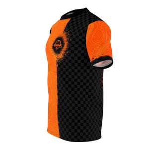 Men's Orange & Black Topo Check DriFit MTB Jersey