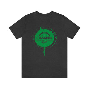 Unisex Green CS Paint Drip Jersey Short Sleeve Tee