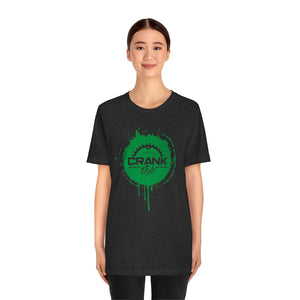 Unisex Green CS Paint Drip Jersey Short Sleeve Tee