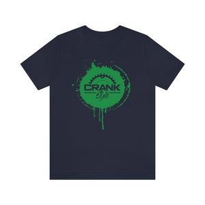 Unisex Green CS Paint Drip Jersey Short Sleeve Tee