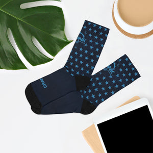 Unisex Blue Stars 3/4 MTB Socks