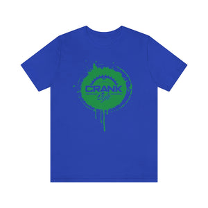 Unisex Green CS Paint Drip Jersey Short Sleeve Tee