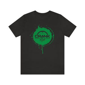 Unisex Green CS Paint Drip Jersey Short Sleeve Tee