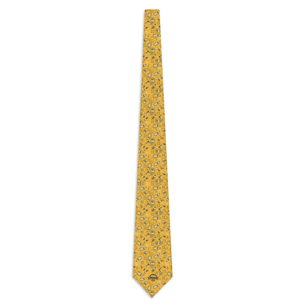 Gold & Navy Paisley Necktie