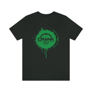 Unisex Green CS Paint Drip Jersey Short Sleeve Tee