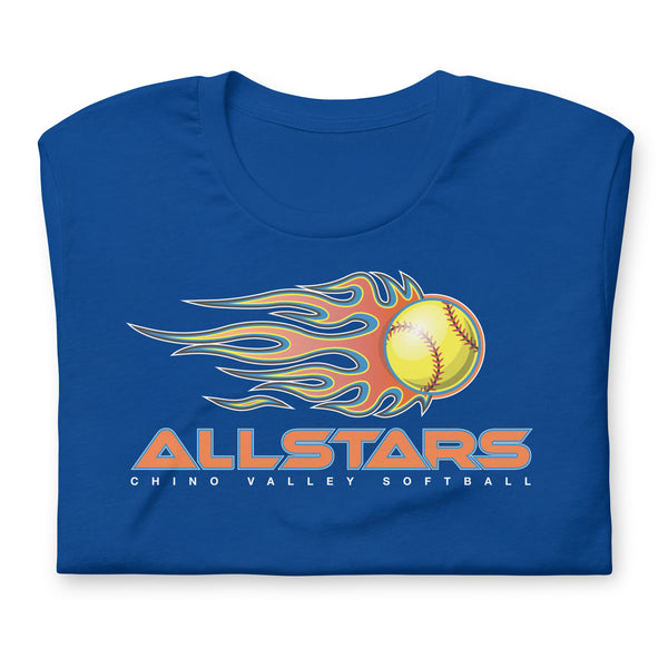 Unisex Chino Valley Allstars Softball Tee